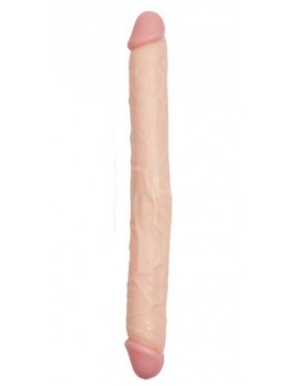 Çift Taraflı 43cm Ten Rengi Dildo