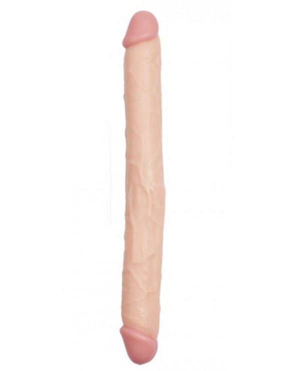 Çift Taraflı 43cm Ten Rengi Dildo