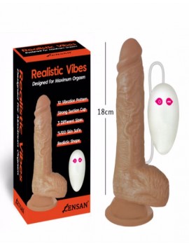 Realistic Vibes 18cm Şarjlı Vibratör